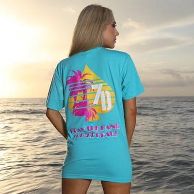 The Miami Vice T - Tahiti Blue